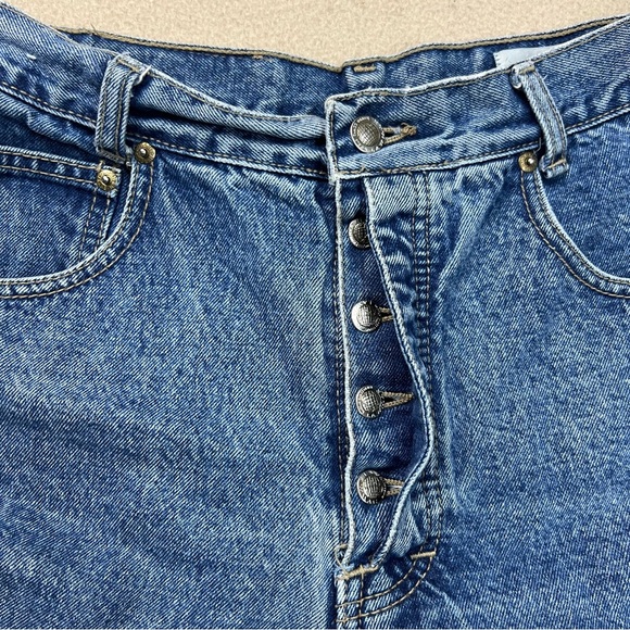 Vtg Lawman Jeans Womens 13 Straight Leg High Waist Medium Wash Western Cowgirl - Picture 6 of 11